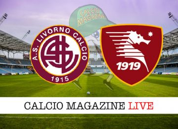 Livorno Salernitana cronaca diretta live risultato in tempo reale