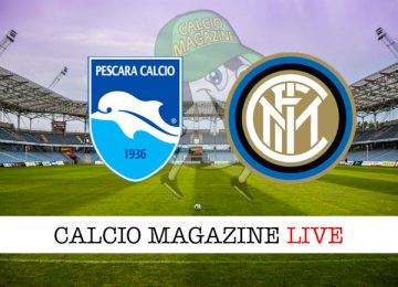 Pescara Inter cronaca diretta live risultato in tempo reale