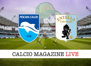 Pescara Virtus Entella cronaca diretta live risultato in tempo reale