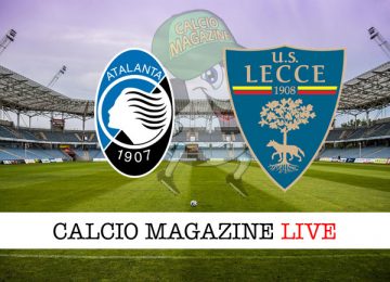 Atalanta Lecce cronaca diretta live risultato in tempo reale