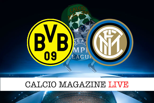 Borussia Dortmund Inter cronaca diretta live risultato in tempo reale
