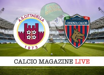 Cittadella Cosenza cronaca diretta live risultato in tempo reale