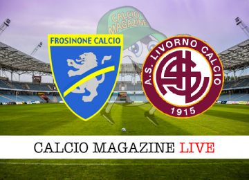 Frosinone Livorno cronaca diretta live risultato in tempo reale