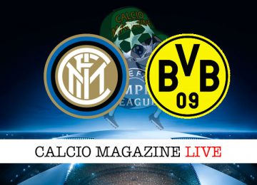 Inter Borussia Dortmund cronaca diretta live risultato in tempo reale