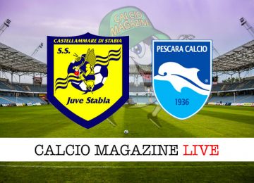 Juve Stabia Pescara cronaca diretta live risultato in tempo reale