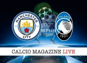 Manchester City Atalanta cronaca diretta live risultato in tempo reale