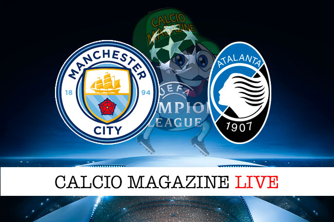 Manchester City Atalanta cronaca diretta live risultato in tempo reale