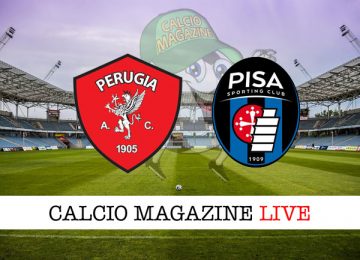Perugia Pisa cronaca diretta live risultato in tempo reale