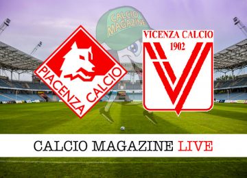 Piacenza Vicenza cronaca diretta live risultato in tempo reale