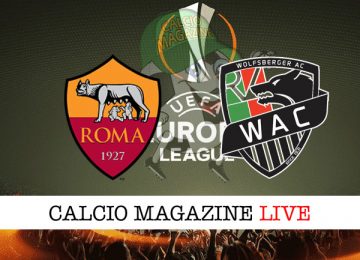 Roma Wolfsberger cronaca diretta live risultato in tempo reale