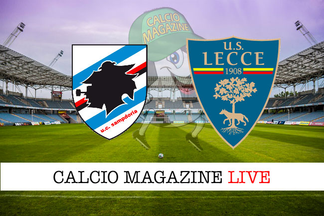 Sampdoria Lecce cronaca diretta live risultato in tempo reale