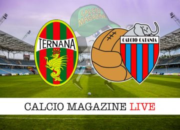 Ternana Catania cronaca diretta live risultato in tempo reale