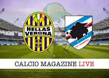Verona Sampdoria cronaca diretta live risultato in tempo reale