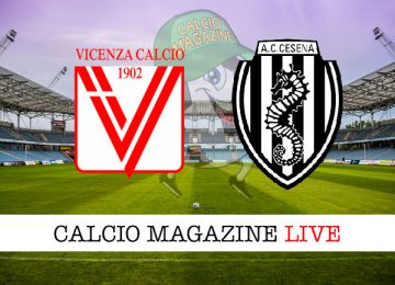 Vicenza Cesena cronaca diretta live risultato in tempo reale