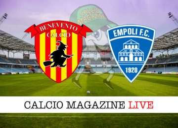 Benevento Empoli cronaca diretta live risultato in tempo reale