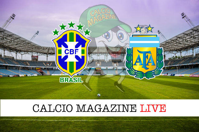 Brasile Argentina cronaca diretta live risultato in tempo reale