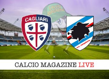 Cagliari Sampdoria cronaca diretta live risultato in tempo reale