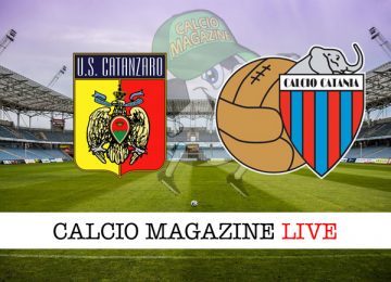 Catanzaro Catania cronaca diretta live risultato in tempo reale