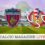 Cosenza Cremonese cronaca diretta live risultato in tempo reale