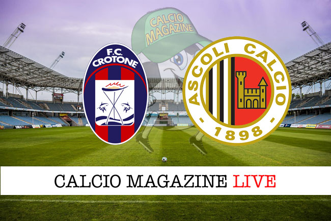 Crotone Ascoli cronaca diretta live risultato tempo reale