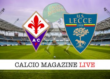 Fiorentina Lecce cronaca diretta live risultato in tempo reale