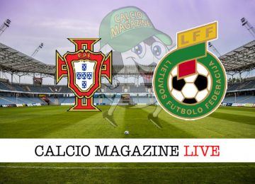 Portogallo Lituania cronaca diretta live risultato in tempo reale