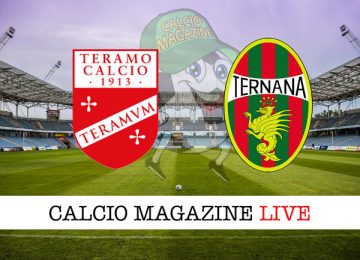 Teramo Ternana cronaca diretta live risultato in tempo reale