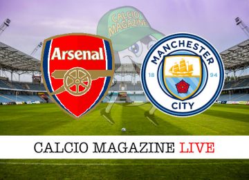 Arsenal Manchester City cronaca diretta live risultato in tempo reale