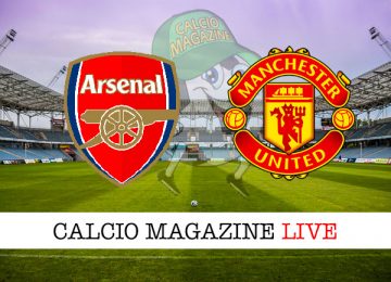 Arsenal Manchester United cronaca diretta live risultato in tempo reale