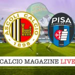 Ascoli Pisa cronaca diretta live risultato in tempo reale