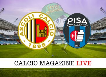 Ascoli Pisa cronaca diretta live risultato in tempo reale