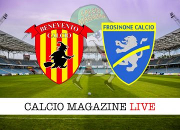 Benevento Frosinone cronaca diretta live risultato in tempo reale
