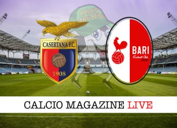 Casertana Bari cronaca diretta live risultato in tempo reale