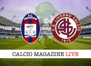 Crotone Livorno cronaca diretta live risultato in tempo reale