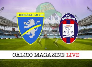 Frosinone Crotone cronaca diretta live risultato in tempo reale