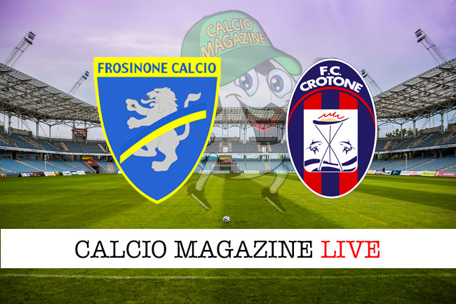 Frosinone Crotone cronaca diretta live risultato in tempo reale