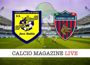 Juve Stabia Cosenza cronaca diretta live risultato in tempo reale