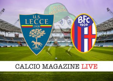 Lecce Bologna cronaca diretta live risultato in tempo reale