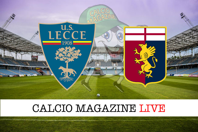 Lecce - Genoa, le formazioni ufficiali del match