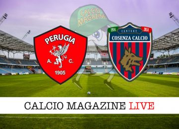 Perugia Cosenza cronaca diretta live risultato in tempo reale