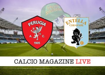 Perugia Entella cronaca diretta live risultato in tempo reale