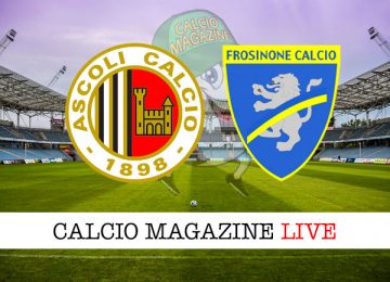 Ascoli Frosinone cronaca diretta live risultato in tempo reale