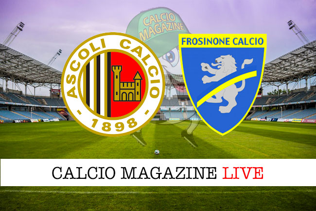 Ascoli Frosinone cronaca diretta live risultato in tempo reale