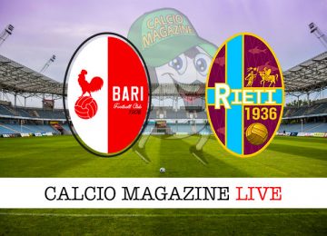 Bari Rieti cronaca diretta live risultato in tempo reale