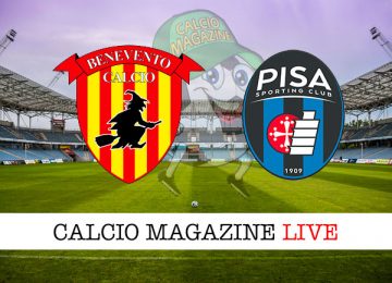 Benevento Pisa cronaca diretta live risultato in tempo reale