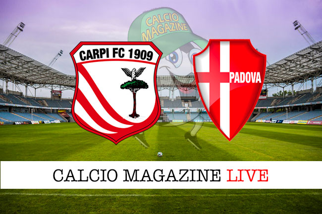 Carpi Padova cronaca diretta live risultato in tempo reale