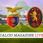Casertana Potenza cronaca diretta live risultato in tempo reale