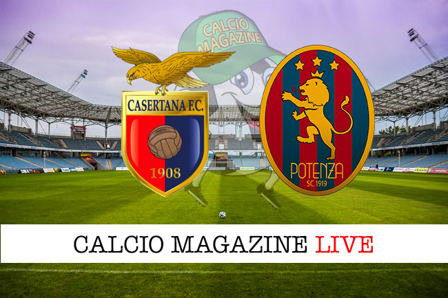 Casertana Potenza cronaca diretta live risultato in tempo reale