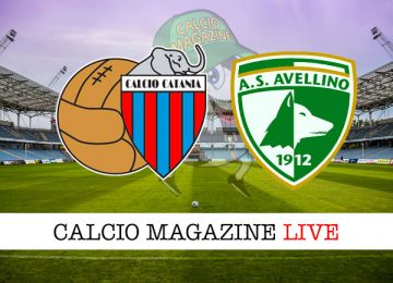 Catania Avellino cronaca diretta live risultato in tempo reale