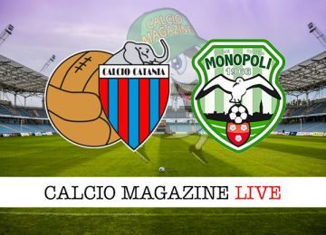 Catania Monopoli cronaca diretta live risultato in tempo reale